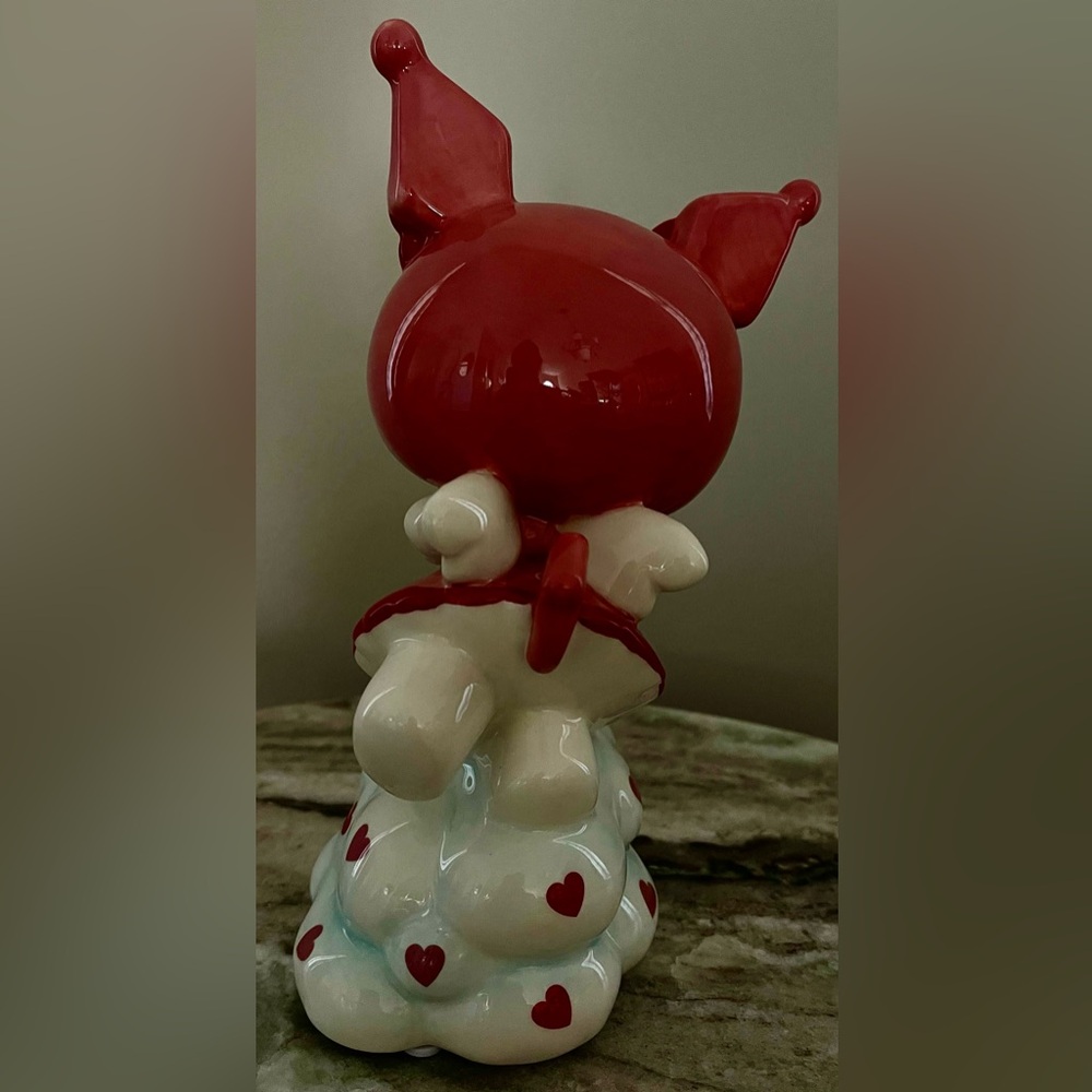 Blue Sky Accents/ Hello Kitty Kuromi Cupid Figurine/Pink & White Ceramic - Picture 9 of 11